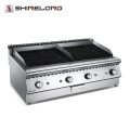 K005 Commercial Hôtel Restaurant En Acier Inoxydable Table Top Gaz Grill Lave Grill Barbecue Grill